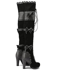 Amazon.com | Quimeir Sexy Over the Knee High Boots, Lace-Up
